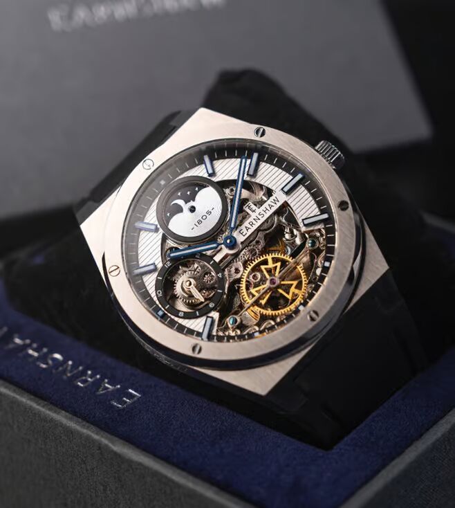 EARNSHAW Drake Dual Time Automatic Men
