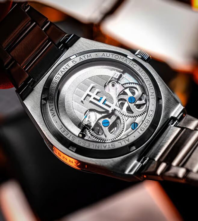 EARNSHAW Analog Grey Dial Men's Watch