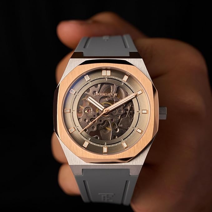 EARNSHAW Analog Grey Dial Men's Watch