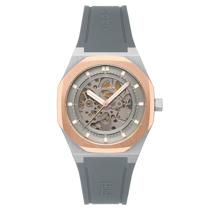 EARNSHAW Analog Grey Dial Men's Watch