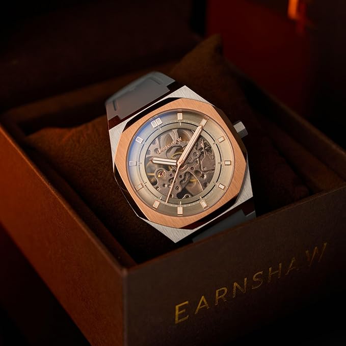 EARNSHAW Analog Grey Dial Men's Watch