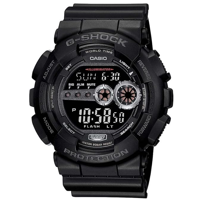 Casio G-Shock Digital Black Dial Men's Watch-GD-100-1BDR
