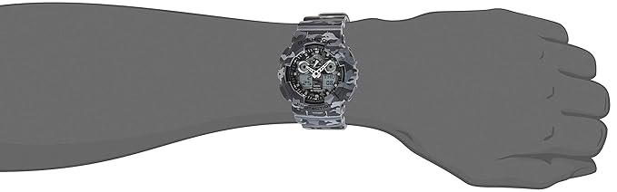 Casio G-Shock Analog Grey Dial Men's Watch-GA-100CM-8ADR