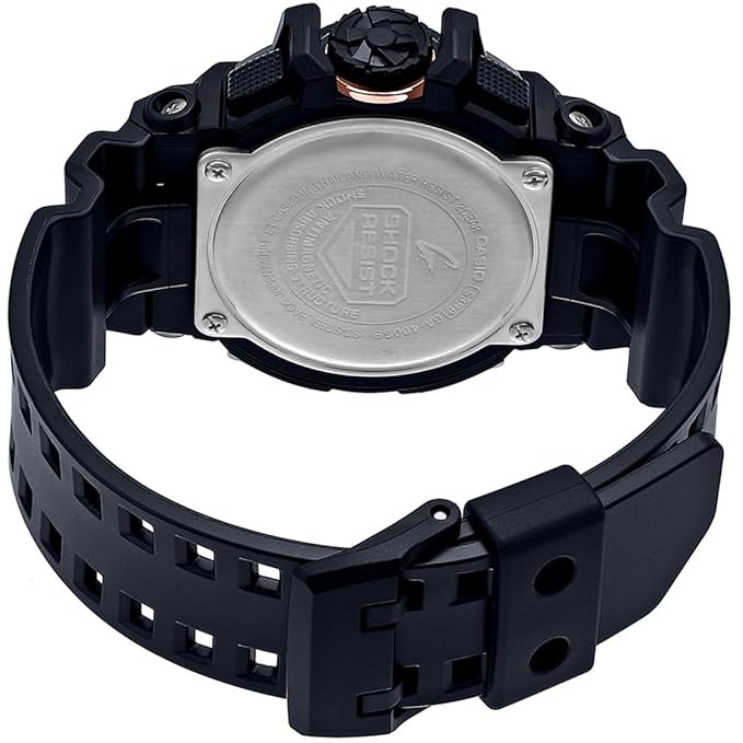 Casio G-Shock GA-400GB-1A4DR Black & Gold Analog-Digital Dial Black Resin Strap Men's Watch Shock And 200M Water Resistant