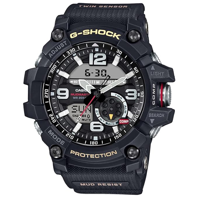 Casio G-Shock GG-1000-1ADR Analog-Digital Black Dial Men Watch Black Resin Strap