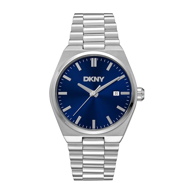DKNY Everyday Analog Date Indicator Japanese Movement Round Dial, Diameter 40 MM, 100 m Water Resistance Men's Wrist WATCH