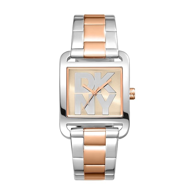 DKNY City Maxi Analog Plain 3-Hands Japanese Movement Square Dial, Diameter 29 x 37 MM, 30 m Water Resistance Women's Wrist Watch