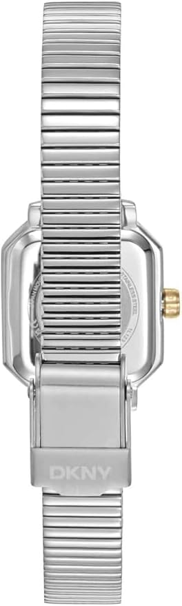 DKNY DK1L123M0065 Everyday Two-Tone Stainless Steel Analog Watch for Women, 22 mm Case Size, Silver