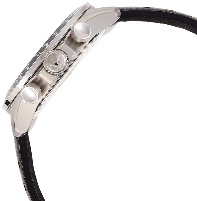 Tissot Men's Stainless Steel Quartz Watch with Leather-Synthetic Strap, Brown, 21