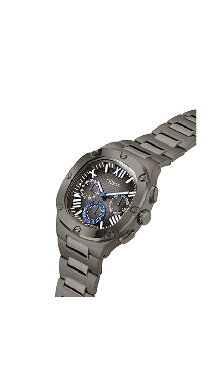 GUESS Headline Analog Watch for Men with Square Dial & Water Resistant Man's Wrist Watches