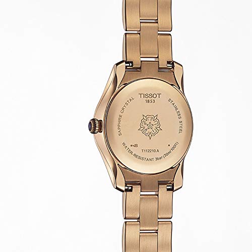 Tissot T-Wave Analogue Women's Watch (Rose Gold Dial Rose Gold Colored Strap)