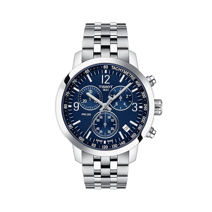 Tissot PRC 200 Chronograph Quartz Blue Dial Men's Watch