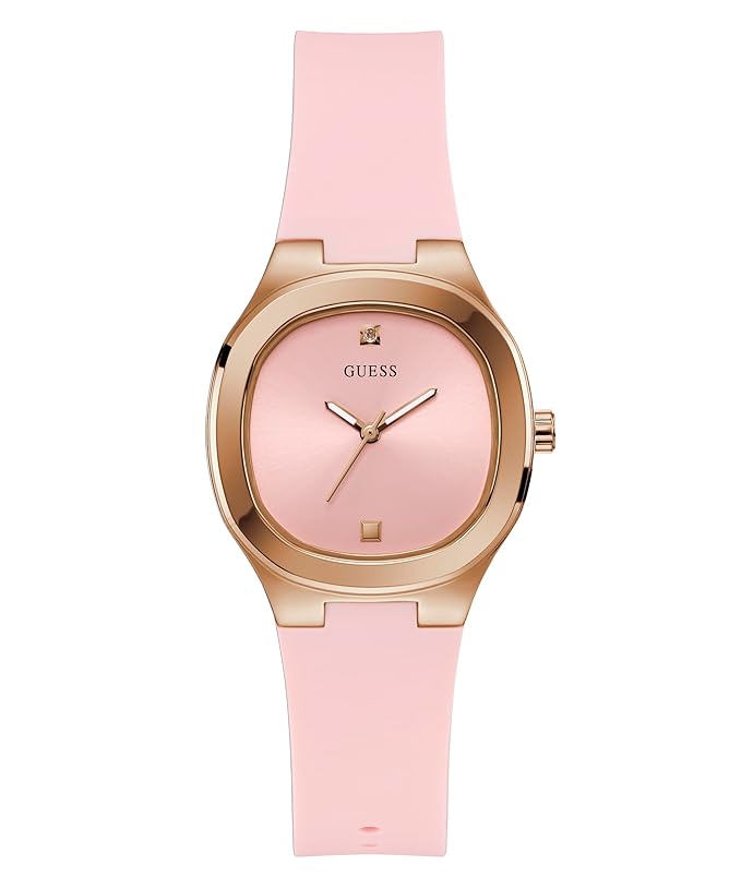 GUESS Silicone Women Pink Analog Square Dial Watch