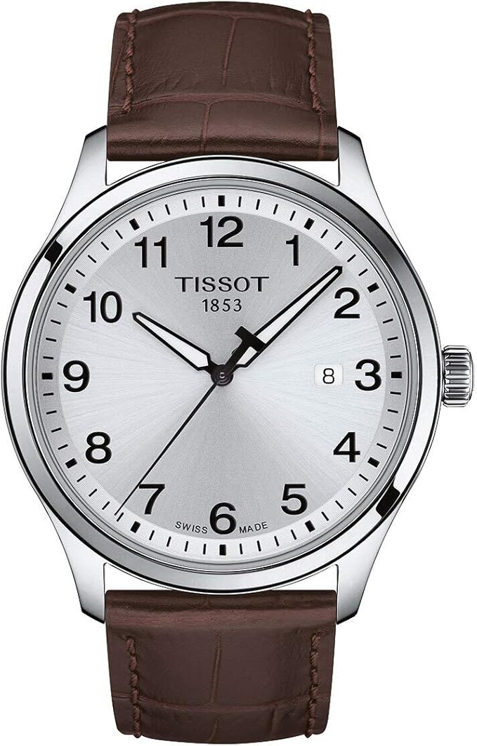 Tissot Analogue Classic Brown Strap Men's Wrist Watch