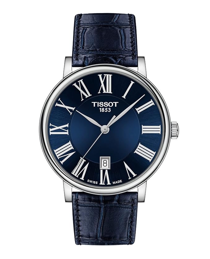 Tissot Unisex Carson Swiss Quartz Stainless Steel Dress Watch