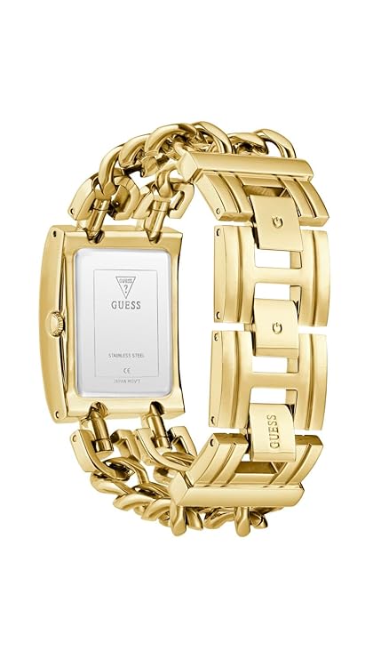 GUESS Mod Heavy Metal Green Rectangle Dial Analog Women's Watch