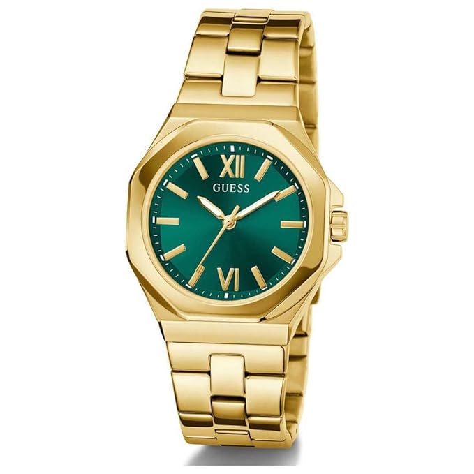 Women Quartz Green Dial Analog Stainless Steel Watch GW0873L4