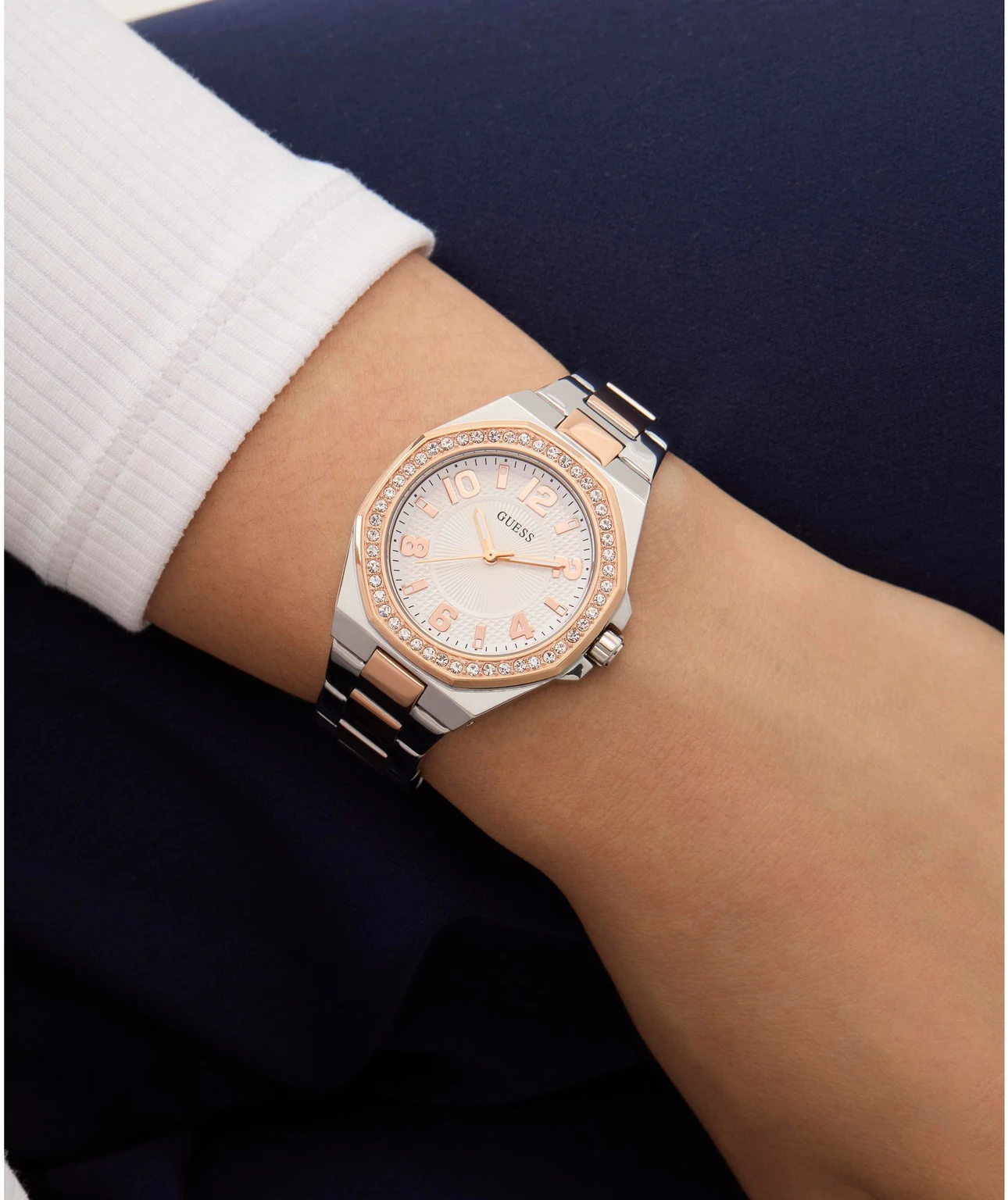 GUESS Ladies 2-Tone Analog Watch