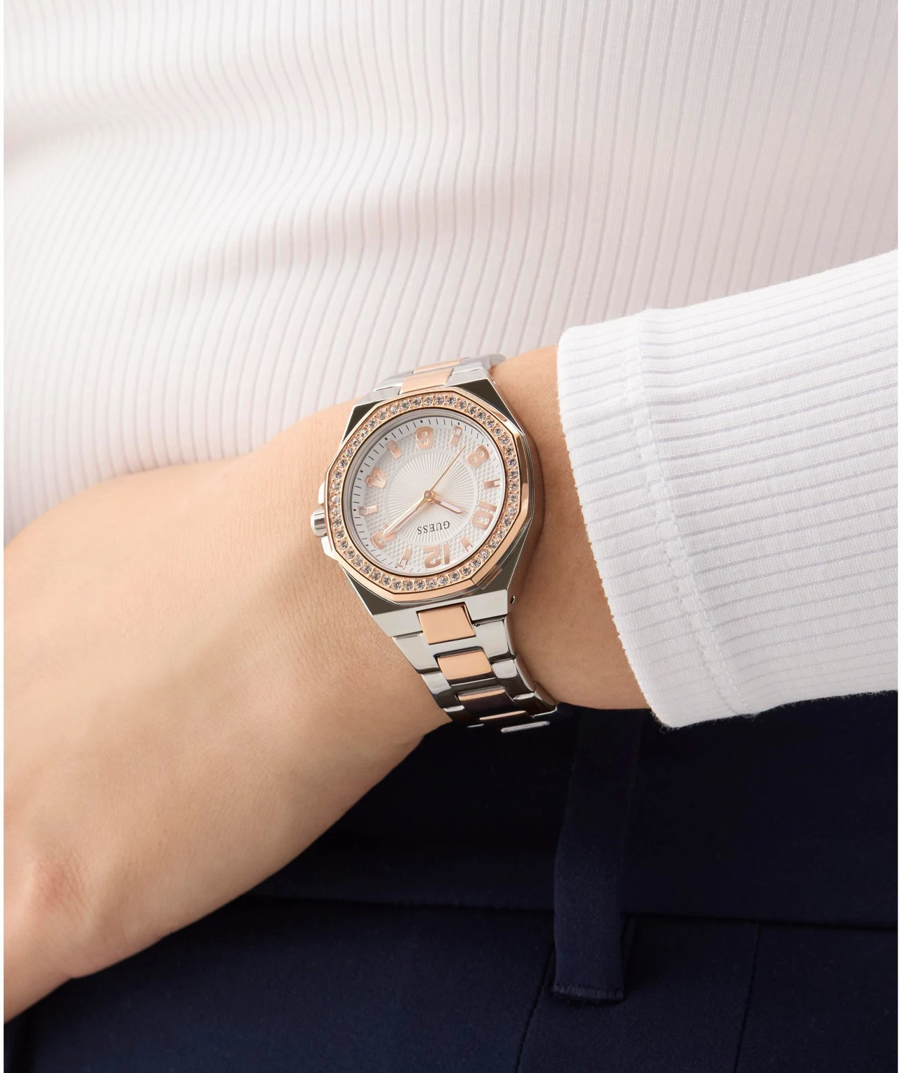 GUESS Ladies 2-Tone Analog Watch