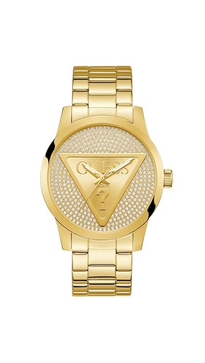 GUESS Badge Analog Watch for Men with Round Dial & Water Resistant Man's Wrist Watches