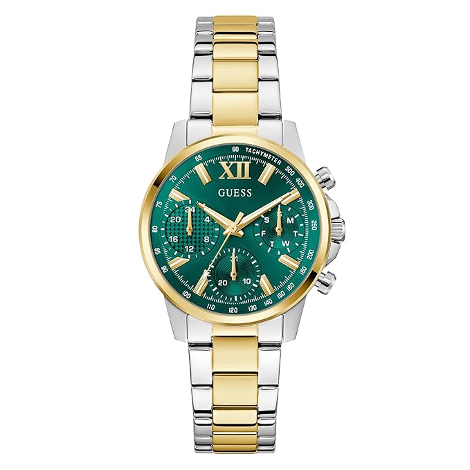 GUESS Green Round Dial Analog Women's Watch