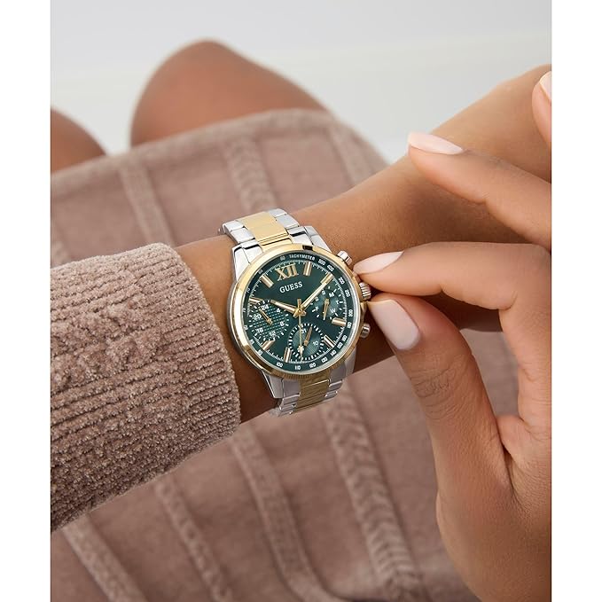 GUESS Green Round Dial Analog Women's Watch