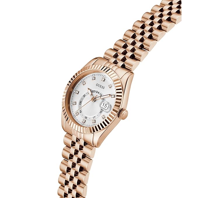 GUESS White Round Dial Analog Women's Watch