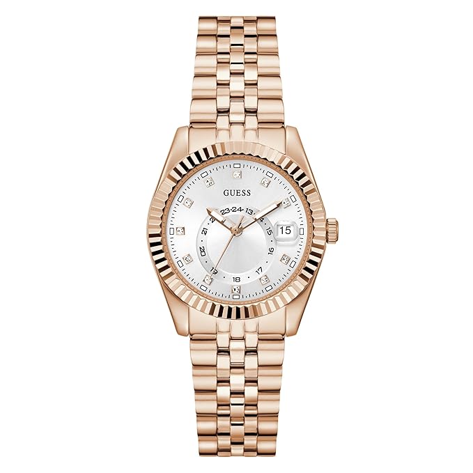 GUESS White Round Dial Analog Women's Watch