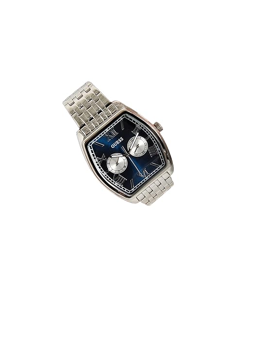 GUESS Blue Rectangle Dial Analog Men's Watch
