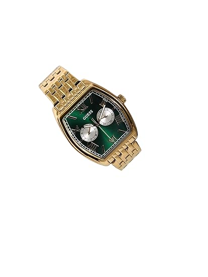 GUESS Green Rectangle Dial Analog Men's Watch