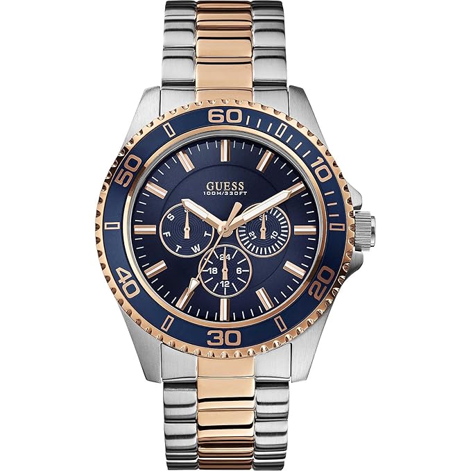 Guess Stainless Steel Analog Navy Blue Dial Watch