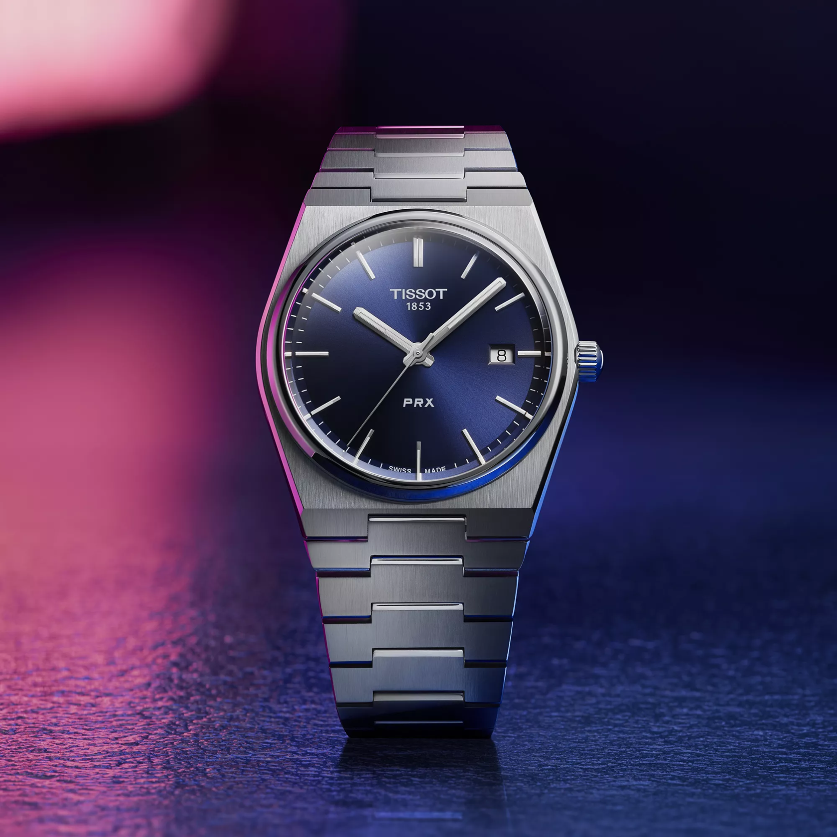 Tissot Men PRX Asymmetrical Blue Watch
