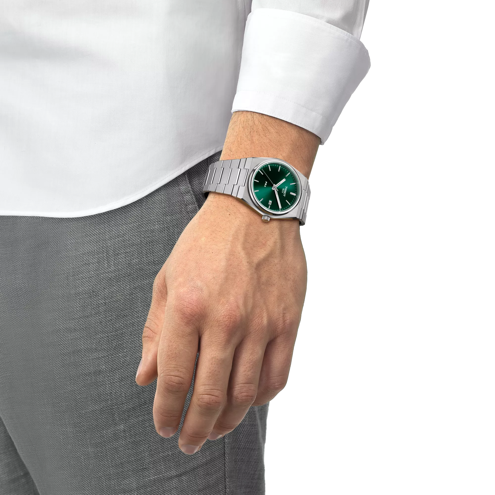 Tissot Men PRX Asymmetrical Green Watch