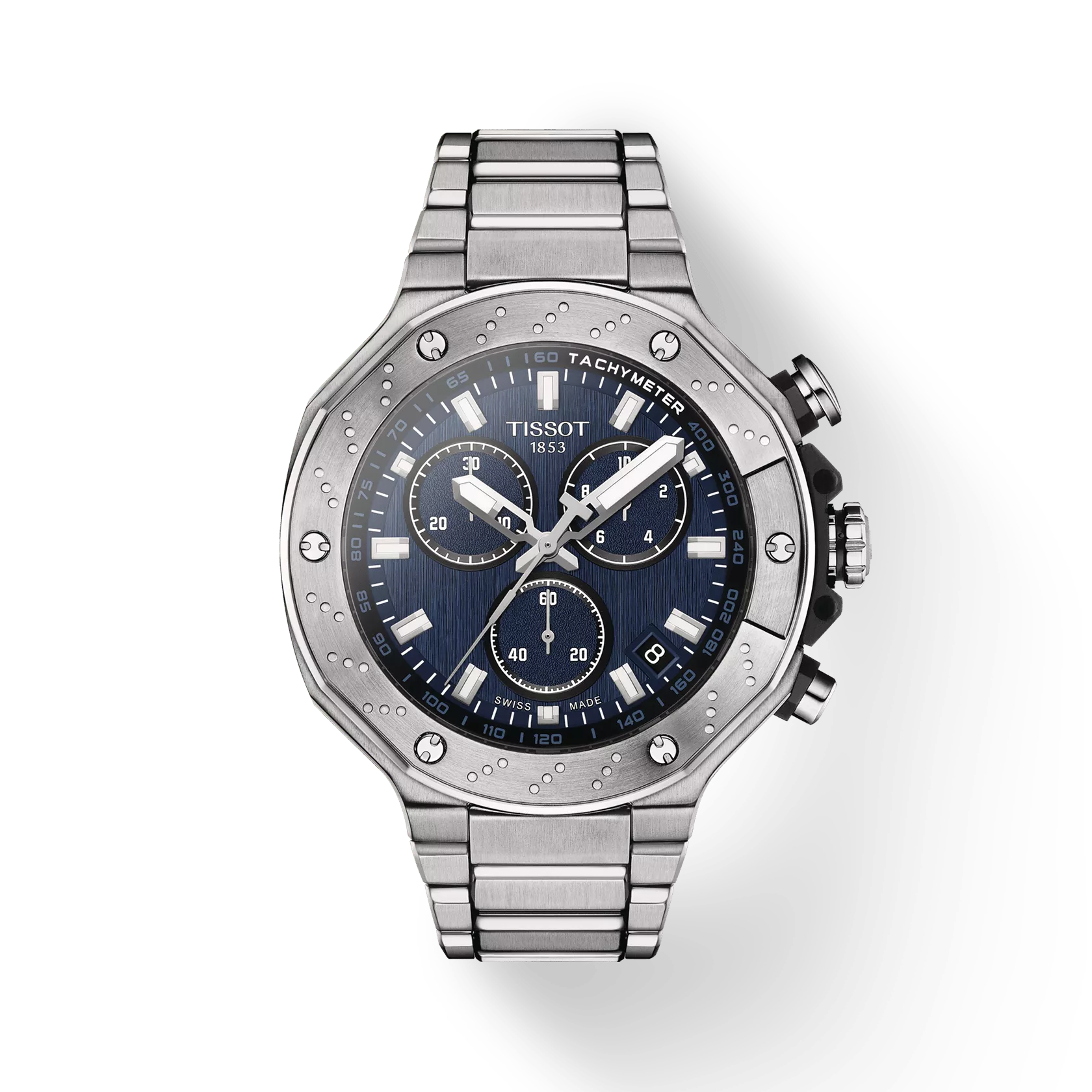 TISSOT T-Race Men Quartz Blue Dial Chronograph Stainless Steel Watch