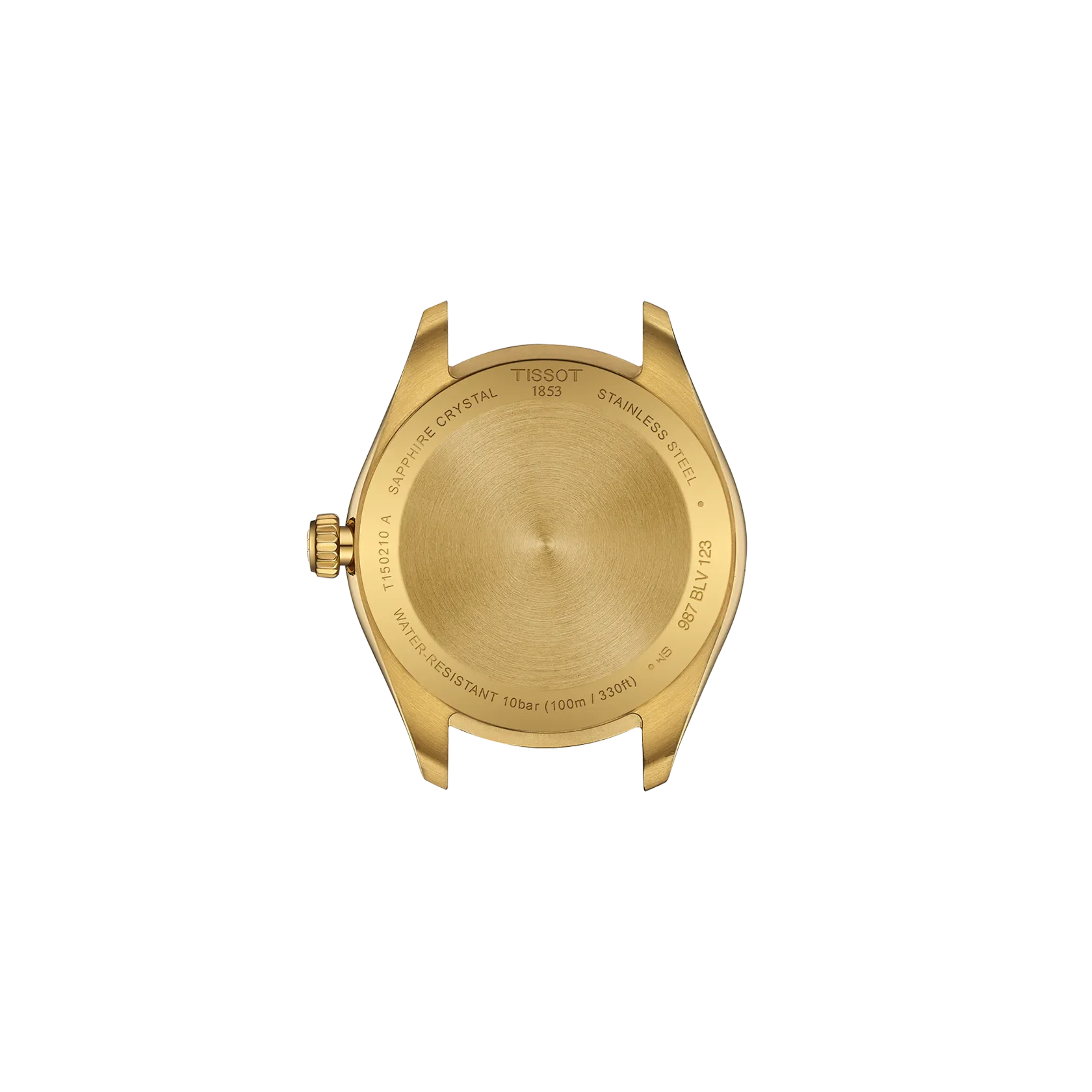 TISSOT PR 100 Women Quartz Champagne Dial Analog Stainless Steel Watch