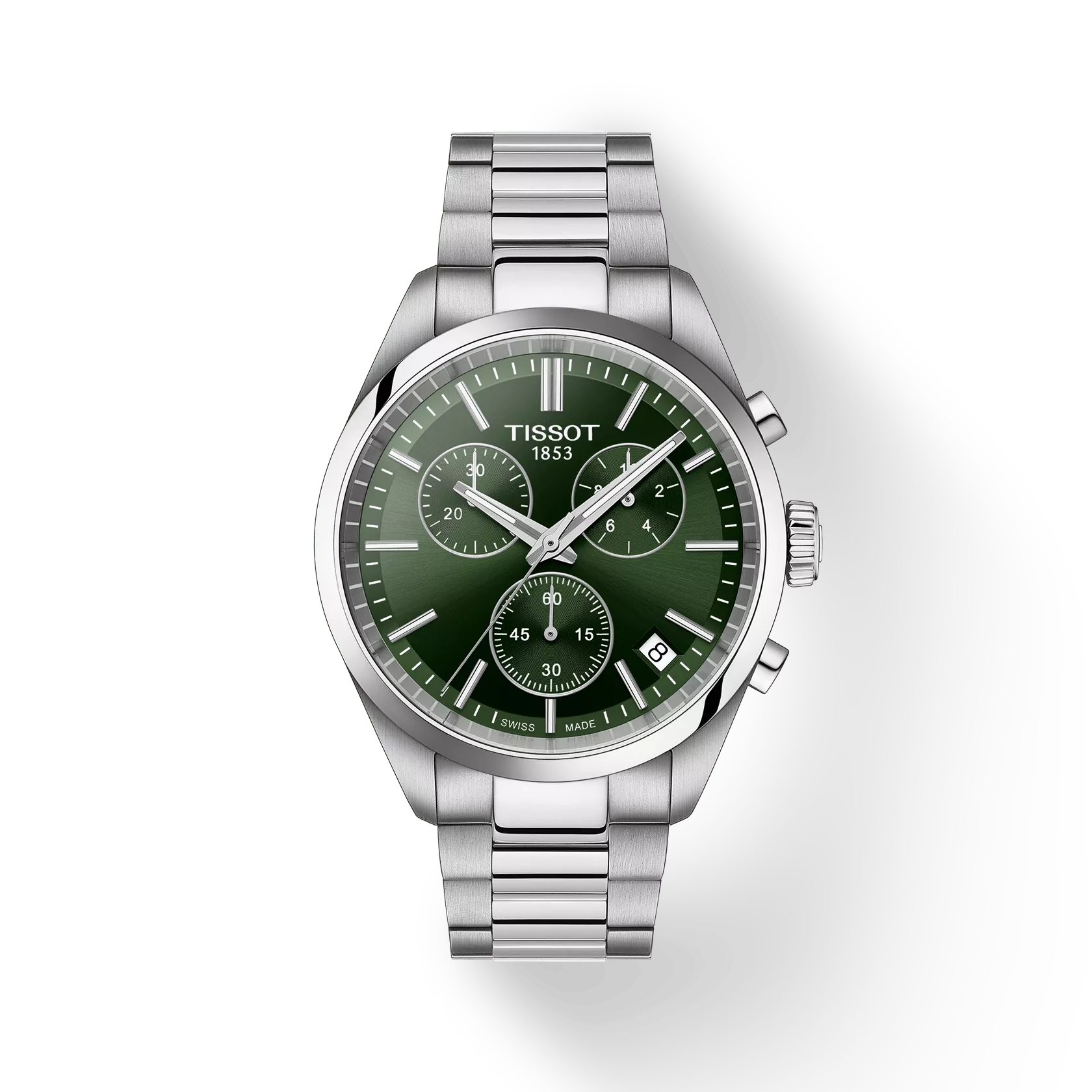 Tissot PR 100 Chronograph Quartz Green Dial Men's Watch