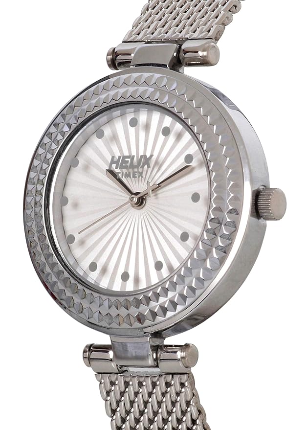 Helix Analog White Dial Women's Watch
