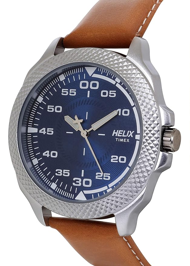 Helix Analog Blue Dial Men's Watch