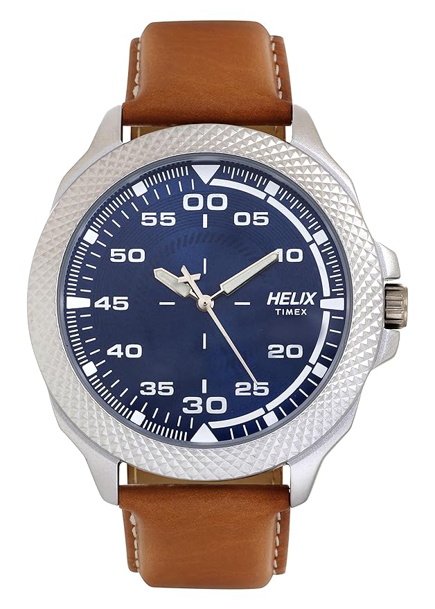 Helix Analog Blue Dial Men's Watch