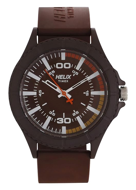 helix Analog Brown Dial Men's Watch