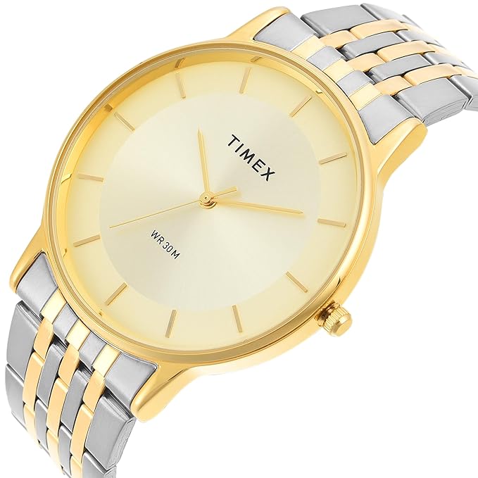 TIMEX Classics Analog Watch for Men with Round Dial & Water Resistant Man's Wrist Watch