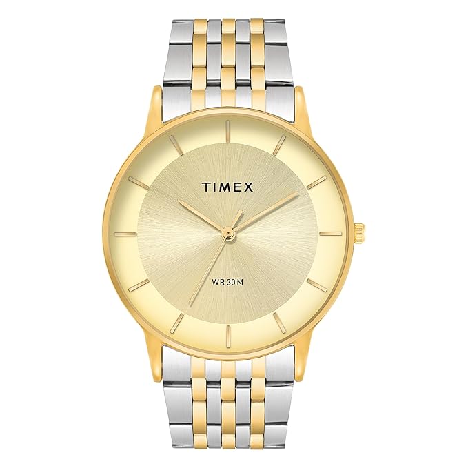 TIMEX Classics Analog Watch for Men with Round Dial & Water Resistant Man's Wrist Watch