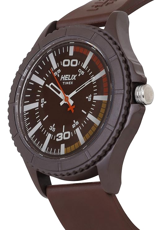 helix Analog Brown Dial Men's Watch