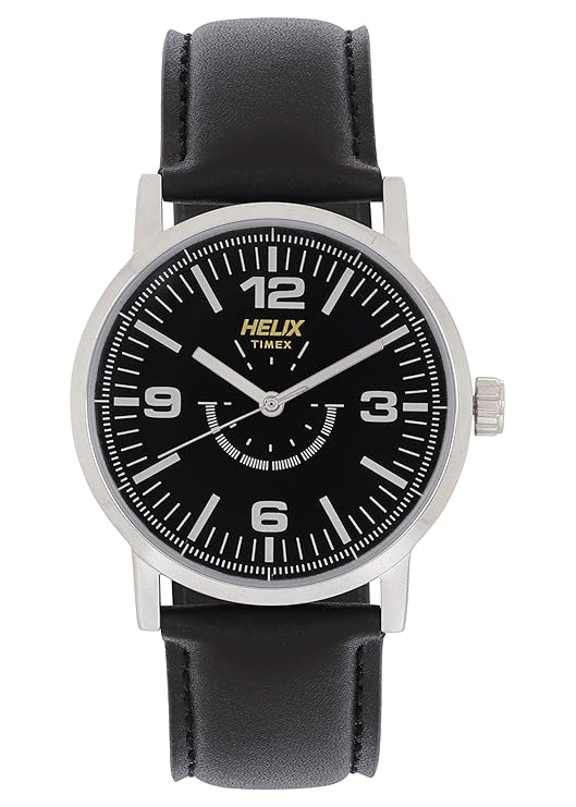 Helix Analog Black Dial Men's Watch