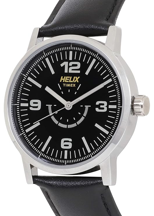Helix Analog Black Dial Men's Watch