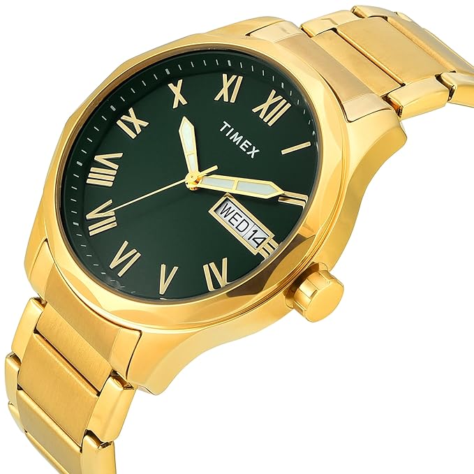 TIMEX Analog Watch for Man with Round Dial & Water Resistant Men's Wrist Watches
