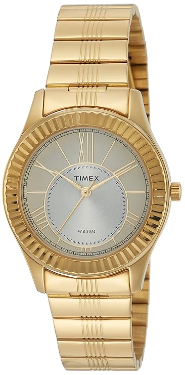 Timex Analog Champagne Dial Women's Watch