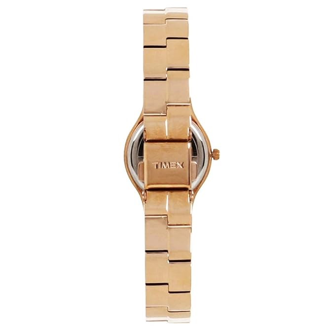 TIMEX Empera Analog Watch for Women with Rose Gold Round Dial & Rose Gold Stainless Steel Bracelet Band Water Resistant Women's Wrist Watches