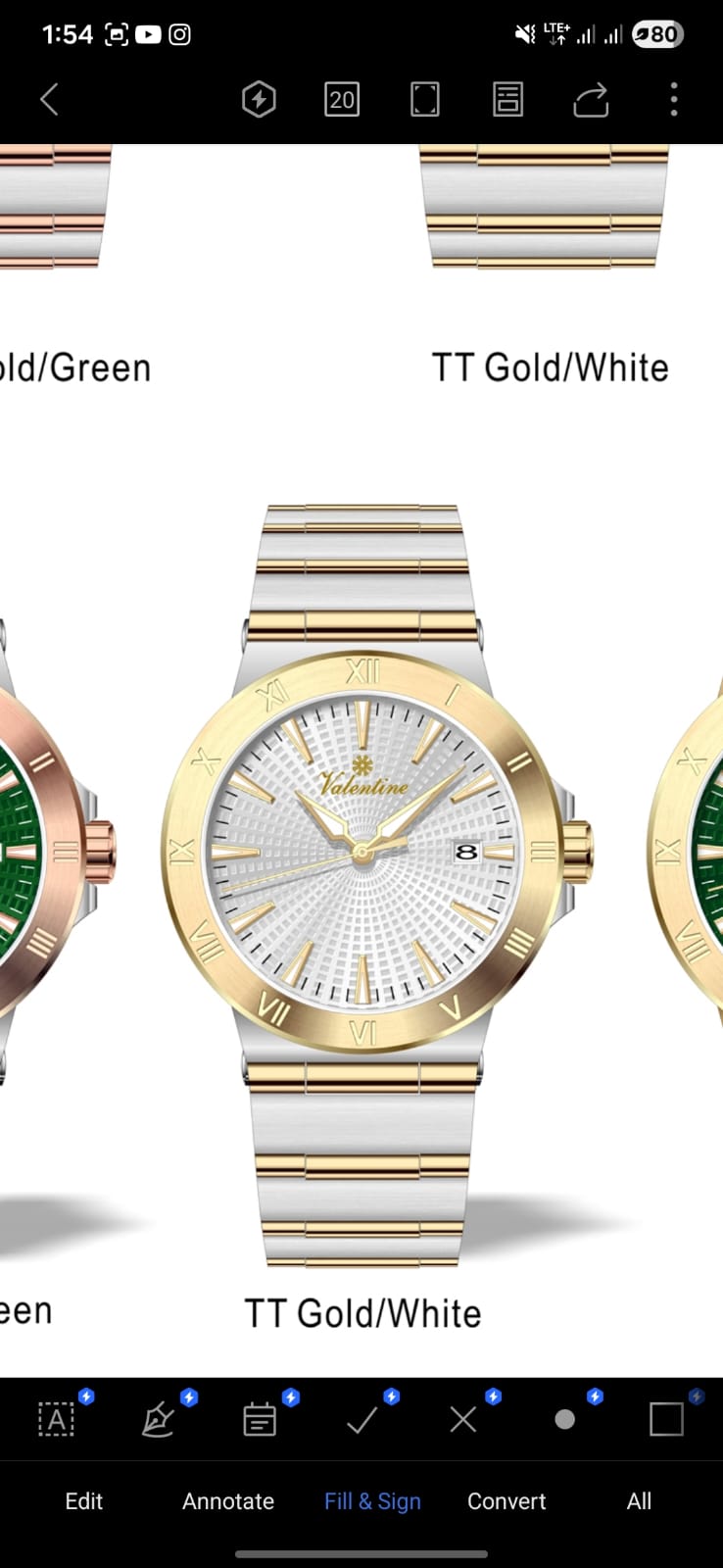 VALENTINE WOMEN WATCH VW-044