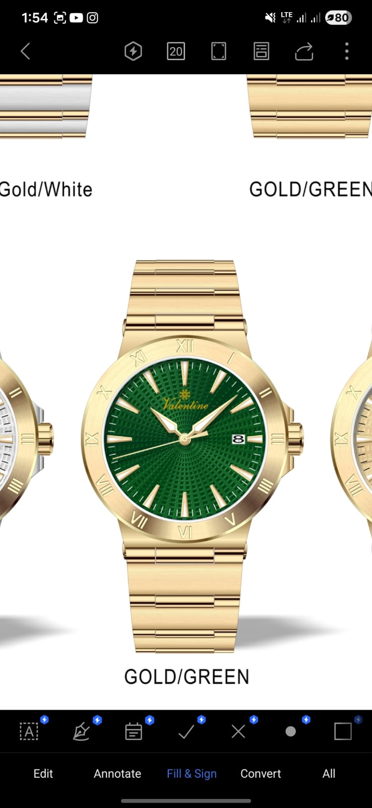 VALENTINE WOMEN WATCH VW-045